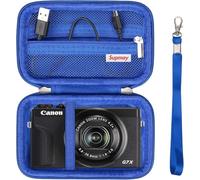 Aayahakawa Custodia rigida da viaggio per fotocamera digitale Canon Powershot G7 X Mark II/G7 X Mark III, custodia protettiva con tasca in rete con cerniera per batteria, cavo di ricarica e altri