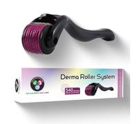 Aayuleubeda Badi Care Abc Derma Roller System per la crescita dei capelli, 0,50 mm, con 540 aghi in titanio, sistema efficiente per riparare i capelli danneggiati, attiva i follicoli piliferi, facile