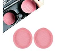 AAZENG Sottobicchiere Auto per MG 3 (2011-2025 2026),Antiscivolo Silicone Accessori Interni Auto,Tappetino per Portabicchieri Impermeabile Resistente al Calore,2 Pezzi,Pink