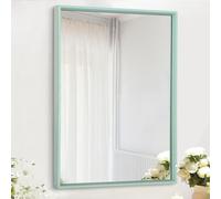 AAZZKANG Grande specchio da parete 70 x 50 cm decorativo con cornice in metallo moderno per camera da letto bagno specchio decorazione da parete rettangolare