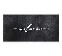 AAZZKANG Grande zerbino 120 x 45 cm esterno interno benvenuto zerbino con resistente base in gomma antiscivolo, facile da pulire per piedi esterni