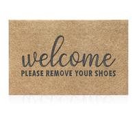 AAZZKANG ""Please Remove Your Shoes"" Zerbino antiscivolo per l'ingresso di casa, facile da pulire, per l'ingresso interno, esterno e interno
