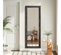 AAZZKANG Specchio con cornice in legno, stile retrò, grande, da appendere alla parete, 110 x 35 cm, per camera da letto, soggiorno, bagno, spogliatoio, corridoio
