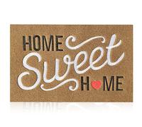 AAZZKANG Zerbino marrone “Home Sweet Home”, zerbino con supporto in gomma antiscivolo per esterni e interni