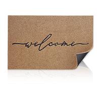 AAZZKANG Zerbino marrone per esterni, con retro in gomma antiscivolo, ultra assorbono il fango per interni