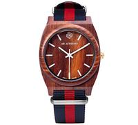 AB AETERNO "Dusk" Legno Sandalo Rosso Swiss Quarzo Bianco Unisex Orologio