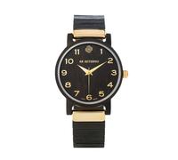AB AETERNO "Fenix Black" Legno Ebano Nero Swiss Quarzo Oro Unisex Orologio