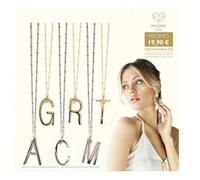 AB-GLOBAL Srl MYLOVLY GIOIELLI ABC BIG COLLANA LUNGA LETTERA A ORO