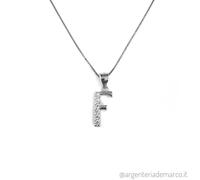 AB-GLOBAL Srl MYLOVLY GIOIELLI ABC BIG COLLANA LUNGA LETTERA F ARGENTO