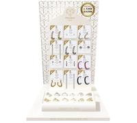 AB-GLOBAL Srl MYLOVLY GIOIELLI CERCHIETTO ORECCHINO BAGUETTE ROSSO