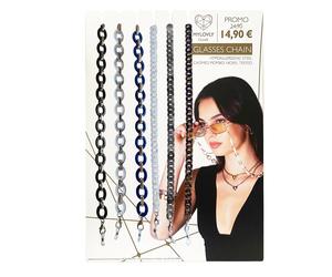 AB-GLOBAL Srl MYLOVLY GIOIELLI CHAIN25 CATENA OCCHIALI ACRILICO MARBLE