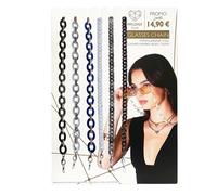 AB-GLOBAL Srl MYLOVLY GIOIELLI CHAIN25 CATENA OCCHIALI ACRILICO WHITE