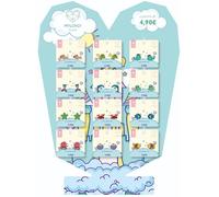 AB-GLOBAL Srl MYLOVLY GIOIELLI MANTI ORECCHINO PESCE GRANDE BLU E GIALLO
