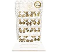 AB-GLOBAL Srl MYLOVLY GIOIELLI ORECCHINI VIOLA PLISSE' ORO
