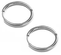 AB-GLOBAL Srl Orecchini Must Have a cerchio misura Medium, argento
