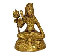 AB India Crafts Shiva Indù Dio della Creazione Figura Ottone 10x7x5 cm 500 g
