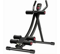 Ab Machine con Schermo LCD Imbottito Allenatore Addominali Struttura Compatta