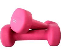 Ab. Neoprene Dumbbells of 2Kg (4.4LB) Includes 2 Dumbbells of 1Kg (2.2LB) | Pink | Material : Iron with Neoprene coat | Exercise and Fitness Weights for Women and Men at Home/Gym
