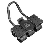 Ab Roller con Supporto Gomiti e Rimbalzo Automatico - Attrezzo per Addominali a 6 Ruote per Allenamento Addominale - Allenatore per Core con Supporto Telefono per Esercizi Addominali a Casa o in Pales
