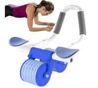 AB Roller Machine, AB Roller | Ruote doppie AB con protezioni per gomito | Attrezzi per esercizi addominali per tavole dinamiche, affondi e tratti Super AB