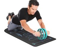Ab Roller Mat - Non Slip Exercise Knee Pad Mat | 7mm Thick Abdominal Roller Workout Pad Gym Fitness Sound Insulation Floor Protection Cushion for Home Training Workout Use