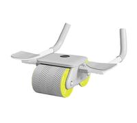 ab roller, Ruota addominale con auto-rimbalzo ABS for impieghi gravosi Attrezzatura for esercizi addominali(Yellow)
