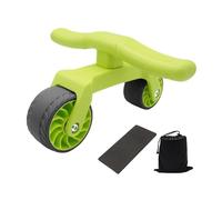 ab roller, Ruota for addominali con rullo for allenamento di forza(Grün)