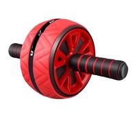 ab roller, Ruota for esercizi addominali Rullo Attrezzatura for il fitness for l'allenamento dell'addome for(Rosso)