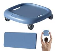 Ab Roller - Ruota In ABS Da 28x8,5 Cm Con Imbottitura In Ginocchio Da 33x16,5 Cm | Ab Wheel Core Trainer | Strumento Fitness Per Esercizi A Casa, Allenamento Per La E Uso Quotidiano