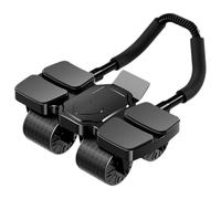 Ab Roller Wheel Ab Exercise Machine 4-Wheeled Automatic Rebound for Body Shaping
