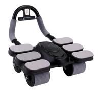 Ab Roller Wheel, Automatic Rebound Ab Roller Machine, Four-Wheel Addominal Roller Equipment, Core Training Equipment, Ab Roller For Women, Ab Roller For Men Fitness Roller For Abs, Automatic Ab Roller