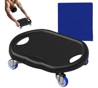 Ab Roller Wheel Board for Core Strength Training, Silent Abdominal Exercise Rollers with Knee Mat, Full Body Fat Burning Fitness Equipment for Tummy Control, Home and Gym Workout
