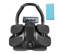 Ab Roller Wheel con ginocchiere e timer e dispositivo di allenamento | attrezzo per addominali con supporto per gomiti per uomini e donne, adatto per l'allenamento a casa, in ufficio o in