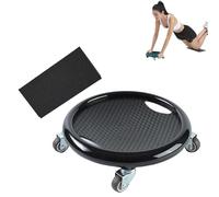 Ab Roller Wheel, Multifunctional Wheel Board con Mat, Rotating Core Trainer for Full Body Fat Burning, Tummy Control & Home Gym Training (nero)