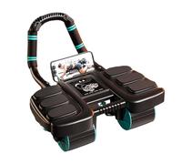 ab roller wheel - rullo da allenamento portatile, strumento di equilibrio leggero, accessorio ergonomico per allenamento antiscivolo | Attrezzatura pieghevole a doppia stabilità che migliora il contro