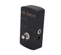 AB Switch Effect Pedal Guitar AB Switch Effect Accessori per Pedali per Chitarra Pedale Selezione Linea 2mA Effetti per Chitarra Elettrica con True Bypass Black Metal