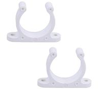 AB Tools - Confezione da 2 pezzi in poliammide da 25 mm per tubo di stoccaggio a clip per barca