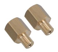 AB Tools Raccordo adattatore per tubo freno in ottone 7/16 UNF maschio - 3/8 UNF femmina, 2 pezzi