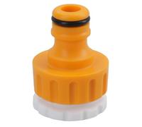 AB Tools Raccordo per tubo da giardino per rubinetto esterno, filettatura 3/4" + riduttore da 1/2", 1 pezzo