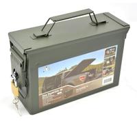 AB U.S. Ammo Box Cassetta di Munizioni di Acciaio con catenaccio (Oliva/Calibro 30)