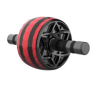 Ab Wheel, Home Training Ab Trainer, Automatic Rebound Core Roller, Full-Body Strength Training Equipment for Abs, Arms and Fitness Exercise in Home Gym, Black, Red
