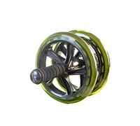 Ab Wheel Men's And Women's Abdominal Rolls Healthy Abdominal Round PU Material Suitable for Exercising Abdominal Muscles to Maintain Body Shape Ab Roller (Green)