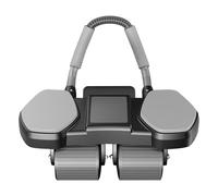 AB Wheel Roller - Allenatore a nucleo silenzioso a casa | Ribello automatico a ruote AB Roller con supporto per telefono per l'allenamento in garage per appartamenti di hab