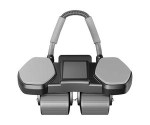 AB Wheel Roller - Allenatore a nucleo silenzioso a casa | Ribello automatico a ruote AB Roller con supporto per telefono per l'allenamento in garage per appartamenti di hab