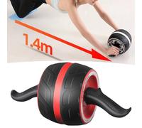 Ab Wheel Roller con molla di resistenza, impugnatura silenziosa e