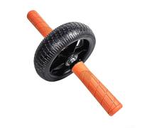 Ab Wheel Roller per lo sviluppo addominale e la stabilità posturale utilizzando cuscinetti di precisione e trazione strutturata dei pneumatici (nero+arancione)