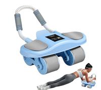 AB Wheels Machine - Ruota per esercizi | AB Wheels Machine | Roller per donne | Ruote addominali protette | Rimbalzo automatico con supporto per gomiti | Attrezzatura per allenamento per palestra Z
