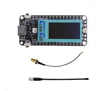 AB02 Dev-Board IOT LoRaWAN 0,96 pollici OLED ASR6502 SX1262 Nodo LoRa con antenna a frusta per piattaforma cloud 915MHZ