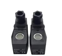 AB310 Valvola a solenoide Bobina Valvola Acqua Foro Interno 13.5mm Altezza 32mm AC220V DC24V (DC24V)