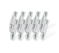 Aba Group Flamingo Set di 10 Pezzi 100/180 lucidanti per unghie a mezzaluna, lucidante, resistente, a doppia punta, prodotto in UE